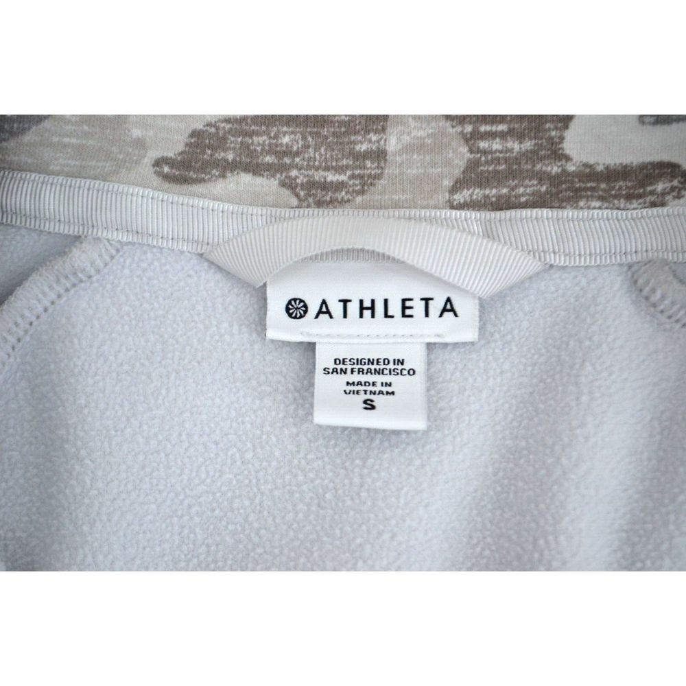 ATHLETA‎ Women's Full Zip Triumph Camo Printed Hoodie SIZE SMALL Gray Camo - Picture 6 of 6